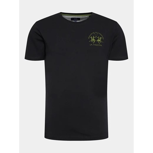 La Martina T-Shirt WMR004 JS206 Czarny Regular Fit La Martina XXL wyprzedaż MODIVO