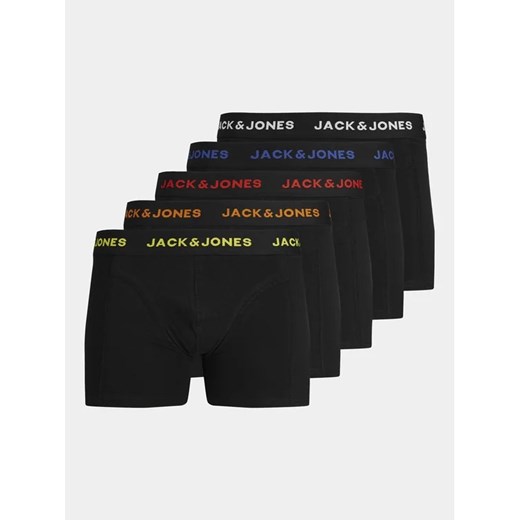 Jack&Jones Komplet 5 par bokserek 12242494 Czarny ze sklepu MODIVO w kategorii Majtki męskie - zdjęcie 168449226