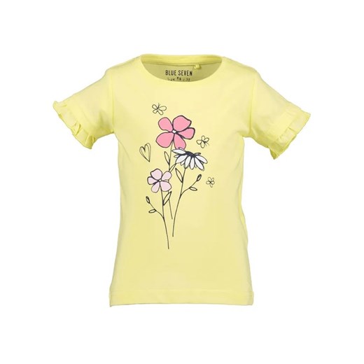 Blue Seven T-Shirt 702274 X Żółty Regular Fit ze sklepu MODIVO w kategorii Bluzki dziewczęce - zdjęcie 168449657