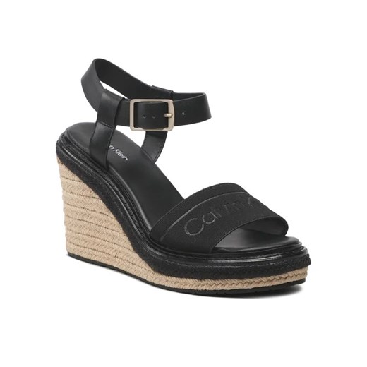 Calvin Klein Espadryle Wedge 70HH HW0HW01499 Czarny Calvin Klein 41 MODIVO