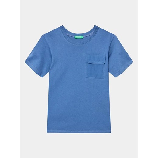 United Colors Of Benetton T-Shirt 3096G1097 Niebieski Regular Fit United Colors Of Benetton 110 MODIVO