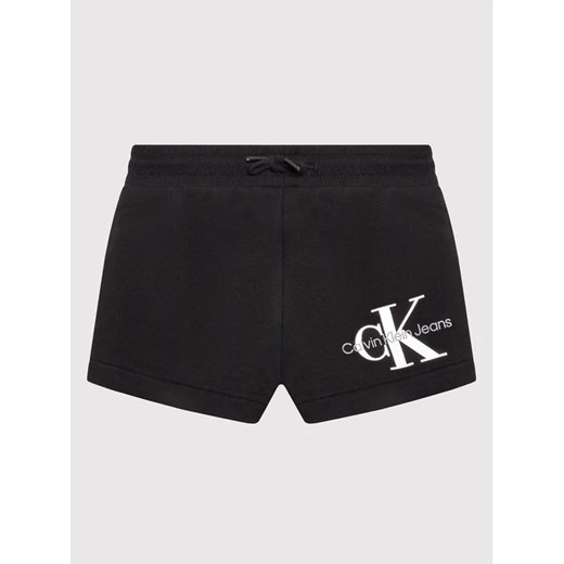 Calvin Klein Jeans Szorty sportowe Reflective Monogram IG0IG01455 Czarny Regular 16 MODIVO wyprzedaż