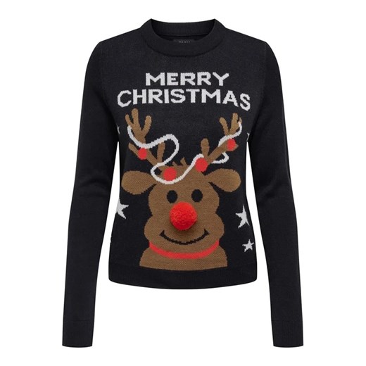ONLY Sweter 15302956 Granatowy Regular Fit S MODIVO promocja