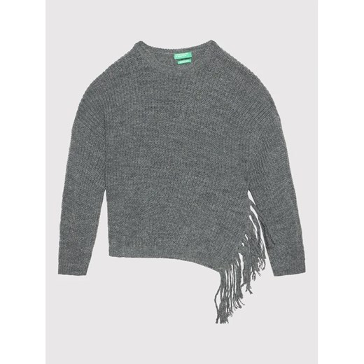 United Colors Of Benetton Sweter 1076C1125 Szary Oversize United Colors Of Benetton 110 MODIVO