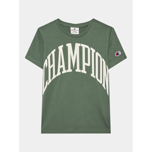 Champion T-Shirt 306362 Zielony Regular Fit ze sklepu MODIVO w kategorii T-shirty chłopięce - zdjęcie 168451587