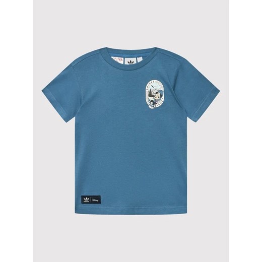 adidas T-Shirt Disney Mickey And Friends HK9802 Niebieski Regular Fit ze sklepu MODIVO w kategorii T-shirty chłopięce - zdjęcie 168451778