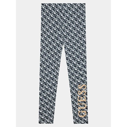 Guess Legginsy J4RB06 J1313 Granatowy Slim Fit ze sklepu MODIVO w kategorii Spodnie dziewczęce - zdjęcie 168452667