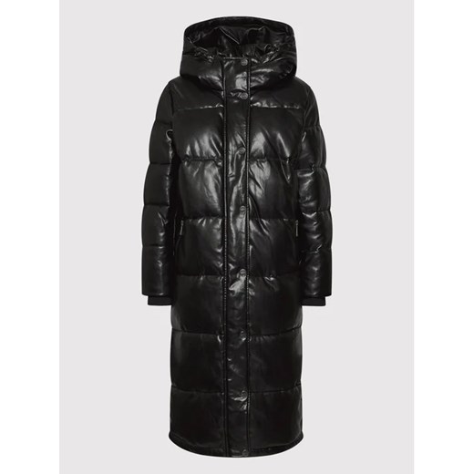 DKNY Kurtka z imitacji skóry DL1MPH53 Czarny Regular Fit S MODIVO