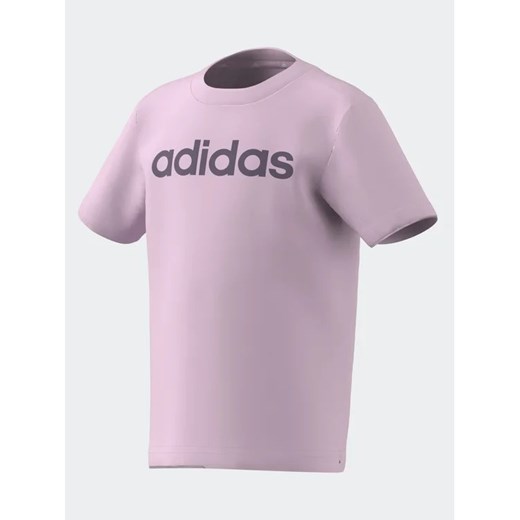 adidas T-Shirt Essentials Lineage T-Shirt IJ6380 Różowy Regular Fit ze sklepu MODIVO w kategorii Bluzki dziewczęce - zdjęcie 168453268