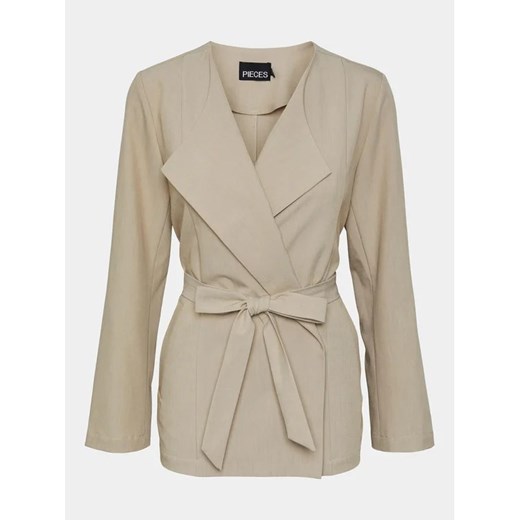 Pieces Marynarka Bosella 17146550 Beżowy Regular Fit Pieces XXL MODIVO