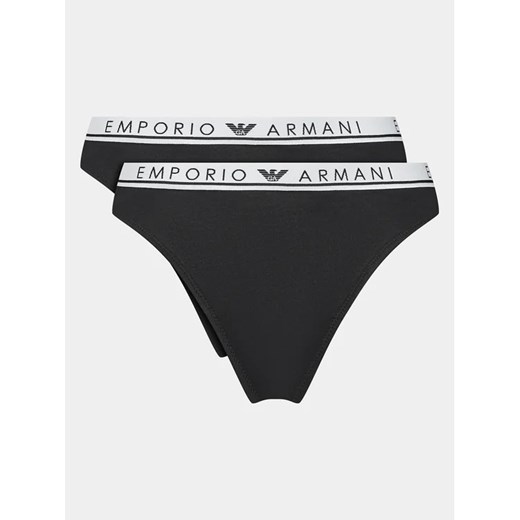 Emporio Armani Underwear Komplet 2 par fig 163337 3F227 00020 Czarny ze sklepu MODIVO w kategorii Majtki damskie - zdjęcie 168453778