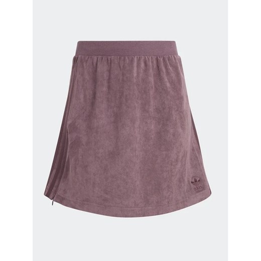 adidas Spódnica mini adicolor Classics Suede HM1687 Bordowy Slim Fit 40 okazja MODIVO