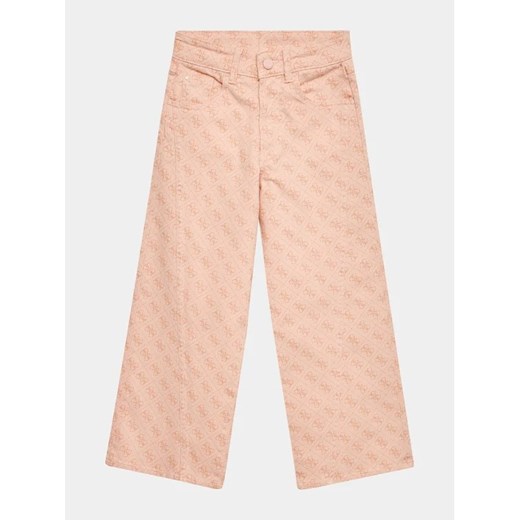 Guess Jeansy J3YB06 WE620 Różowy Relaxed Fit ze sklepu MODIVO w kategorii Spodnie dziewczęce - zdjęcie 168454499