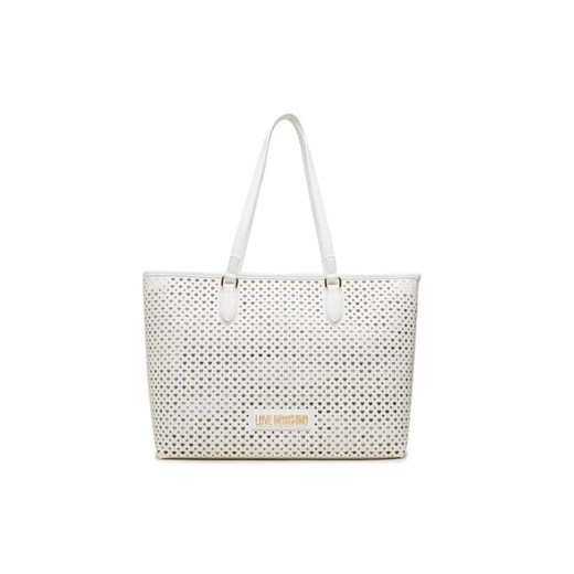LOVE MOSCHINO Torebka JC4229PP0GKK0100 Biały ze sklepu MODIVO w kategorii Torby Shopper bag - zdjęcie 168455478