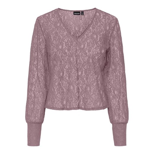 Pieces Bluzka 17135411 Różowy Regular Fit Pieces L MODIVO okazyjna cena