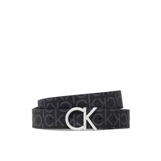 Calvin Klein Pasek Damski Ck Mono Belt 3Cm K60K606446 Czarny ze sklepu MODIVO w kategorii Paski damskie - zdjęcie 168456815