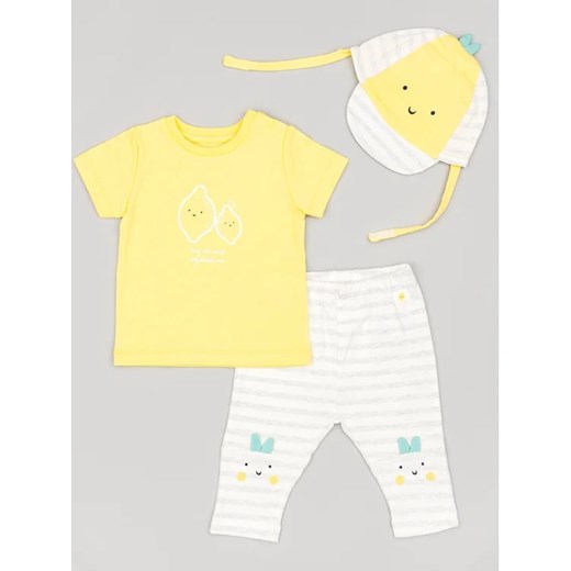 Zippy Komplet t-shirt i legginsy ZNBAP0602 23006 Żółty Regular Fit ze sklepu MODIVO w kategorii Komplety niemowlęce - zdjęcie 168457549
