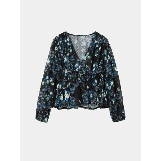 Desigual Bluzka 23WWBW06 Niebieski Regular Fit Desigual M okazja MODIVO