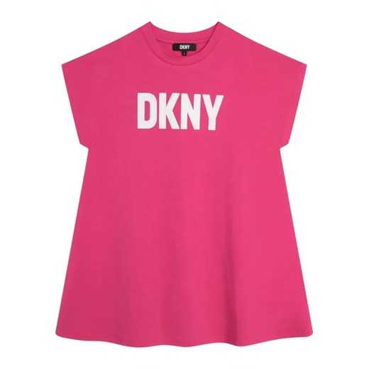 DKNY Sukienka codzienna D32866 D Różowy Regular Fit ze sklepu MODIVO w kategorii Sukienki dziewczęce - zdjęcie 168458678