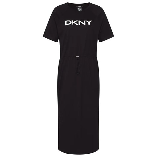 DKNY Sukienka codzienna P1BD7EGQ Czarny Regular Fit S MODIVO wyprzedaż