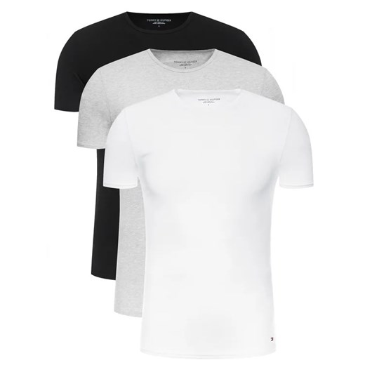 Tommy Hilfiger Komplet 3 t-shirtów Essential 2S87905187 Kolorowy Regular Fit ze sklepu MODIVO w kategorii Podkoszulki męskie - zdjęcie 168459605