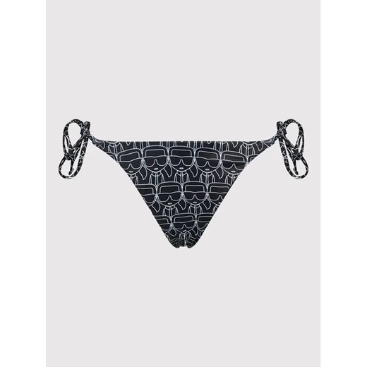 KARL LAGERFELD Dół od bikini Ikonic All-Over KL22WBT13 Czarny Karl Lagerfeld L MODIVO okazja