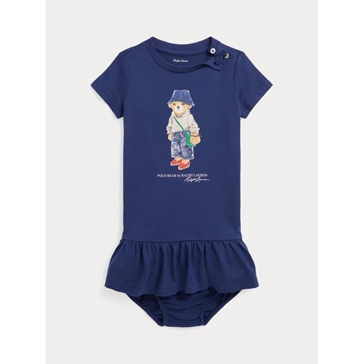 Polo Ralph Lauren Sukienka codzienna 310909701001 Granatowy Regular Fit ze sklepu MODIVO w kategorii Body niemowlęce - zdjęcie 168460176