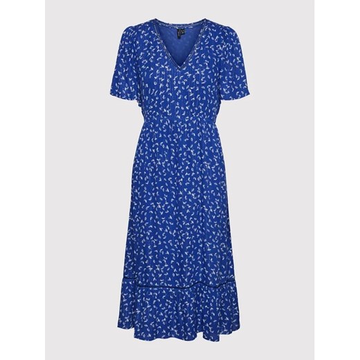 Vero Moda Sukienka codzienna Tirza 10268776 Niebieski Regular Fit Vero Moda XS MODIVO
