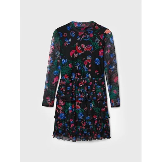 Desigual Sukienka codzienna MONSIEUR CHRISTIAN LACROIX Sea 22WWVK41 Czarny Desigual XL wyprzedaż MODIVO