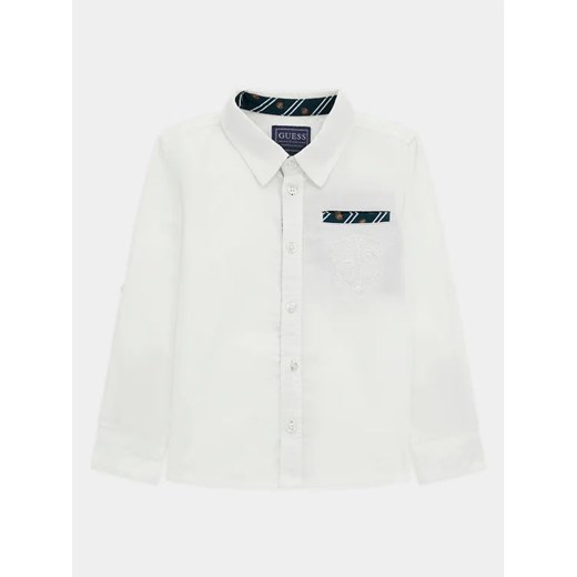 Guess Koszula N4RH04 W9CL0 Biały Regular Fit ze sklepu MODIVO w kategorii Koszule chłopięce - zdjęcie 168461986