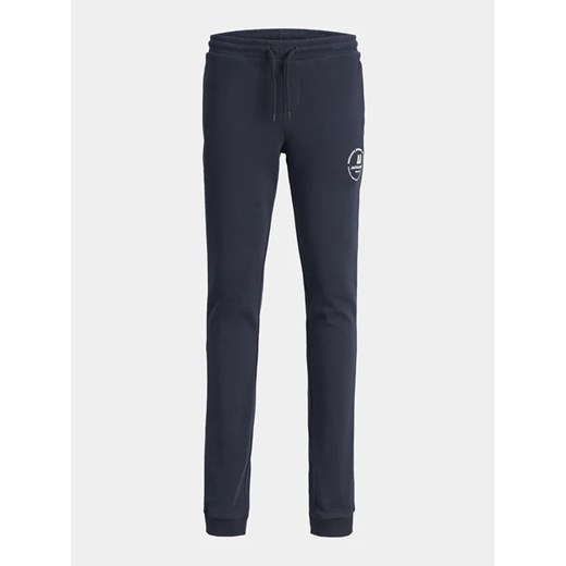 Jack&Jones Junior Spodnie dresowe Gordon 12249965 Granatowy Slim Fit ze sklepu MODIVO w kategorii Spodnie chłopięce - zdjęcie 168462016