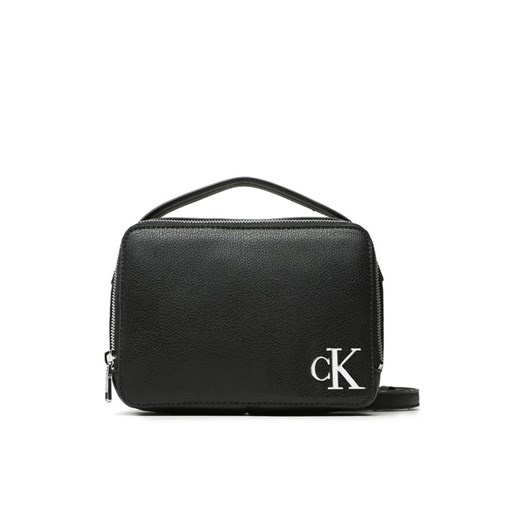 Calvin Klein Jeans Torebka Minimal Monogram Camera Bag 18 K60K610331 Czarny ze sklepu MODIVO w kategorii Listonoszki - zdjęcie 168462046