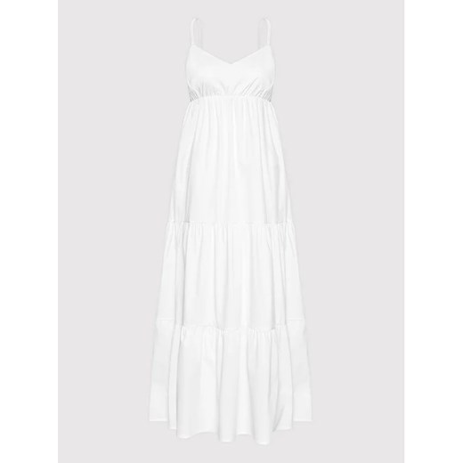 Rinascimento Sukienka letnia CFC0017921002 Biały Relaxed Fit Rinascimento M promocyjna cena MODIVO