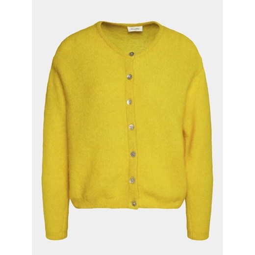 American Vintage Kardigan Vitow VITO19EE24 Żółty Regular Fit ze sklepu MODIVO w kategorii Swetry damskie - zdjęcie 168463246