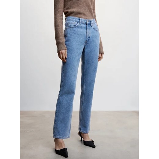 Mango Jeansy Matilda 47034043 Niebieski Regular Fit Mango 46 MODIVO