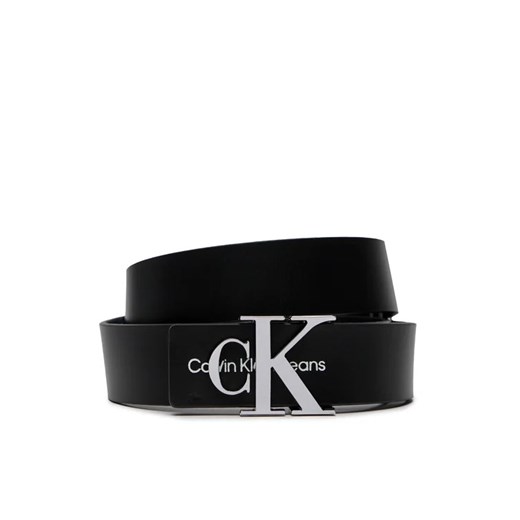 Calvin Klein Jeans Pasek Damski Monogram Hardware 30Mm K60K610281 Czarny ze sklepu MODIVO w kategorii Paski damskie - zdjęcie 168464085