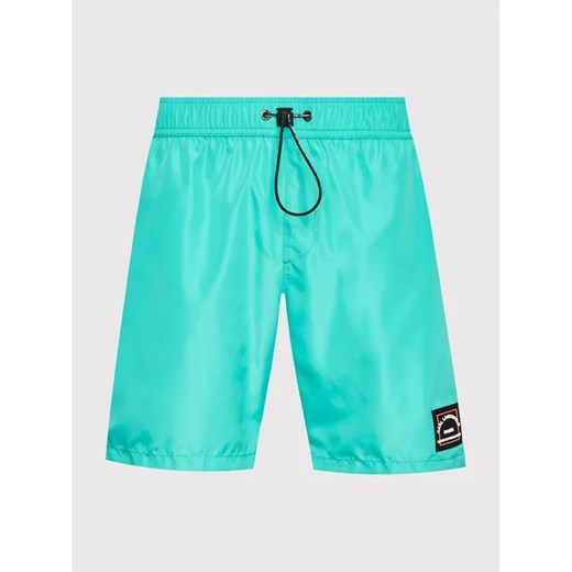 KARL LAGERFELD Szorty kąpielowe Basic KL22MBM01 Niebieski Regular Fit Karl Lagerfeld M MODIVO