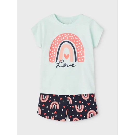 NAME IT Komplet t-shirt i spodenki 13200563 Kolorowy Regular Fit ze sklepu MODIVO w kategorii Komplety niemowlęce - zdjęcie 168465097