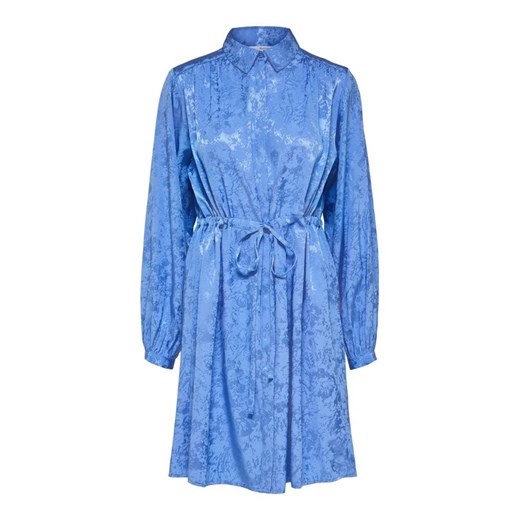 Selected Femme Sukienka koszulowa Blue 16088066 Niebieski Regular Fit Selected Femme 40 wyprzedaż MODIVO