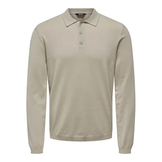 Only & Sons Polo 22021184 Beżowy Regular Fit Only & Sons XXL okazja MODIVO