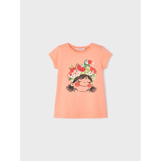 Mayoral T-Shirt 3070 Pomarańczowy ze sklepu MODIVO w kategorii Bluzki dziewczęce - zdjęcie 168466655