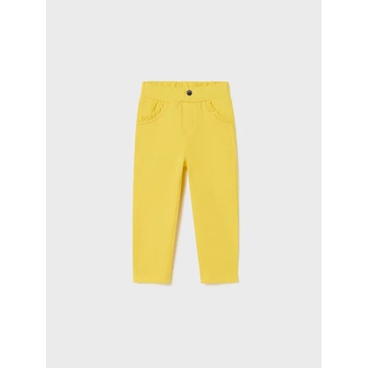 Mayoral Spodnie materiałowe 550 Żółty ze sklepu MODIVO w kategorii Spodnie i półśpiochy - zdjęcie 168466788