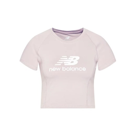 New Balance T-Shirt Athletics Podium WT03503 Różowy Fitted Fit New Balance L okazja MODIVO