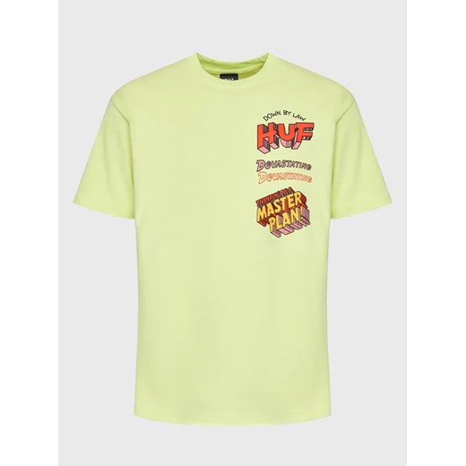 HUF T-Shirt Master Plan TS01942 Zielony Regular Fit ze sklepu MODIVO w kategorii T-shirty męskie - zdjęcie 168467609