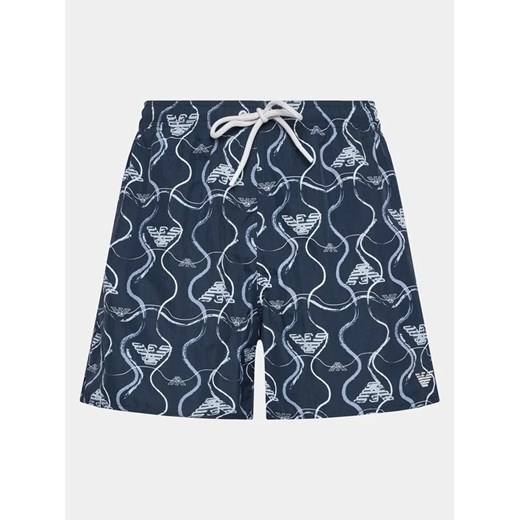 Emporio Armani Szorty kąpielowe 211740 3R444 18736 Granatowy Regular Fit Emporio Armani 52 MODIVO