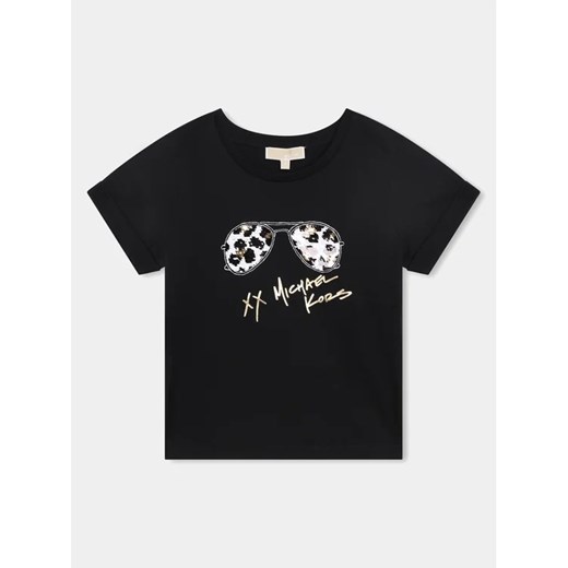 MICHAEL KORS KIDS T-Shirt R15201 Czarny Regular Fit ze sklepu MODIVO w kategorii Bluzki dziewczęce - zdjęcie 168468697