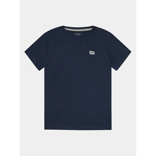 Lee T-Shirt Badge LEE0001 Granatowy Regular Fit ze sklepu MODIVO w kategorii T-shirty chłopięce - zdjęcie 168468737
