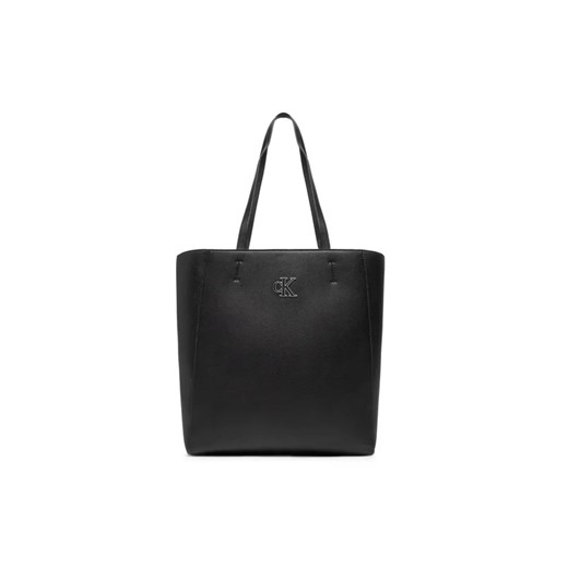 Calvin Klein Jeans Torebka Minimal Monogram Shopper32 K60K609292 Czarny ze sklepu MODIVO w kategorii Torby Shopper bag - zdjęcie 168469548