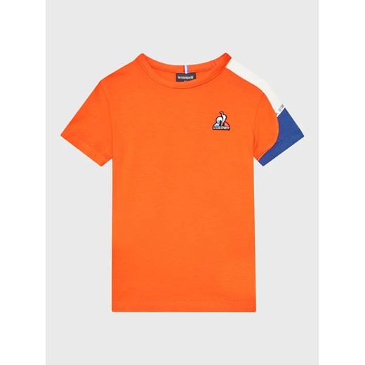 Le Coq Sportif T-Shirt 2310049 Pomarańczowy Regular Fit ze sklepu MODIVO w kategorii T-shirty chłopięce - zdjęcie 168469729