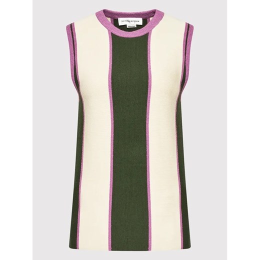 Victoria Victoria Beckham Bluzka 1322KTP003790A Kolorowy Regular Fit Victoria Victoria Beckham XS MODIVO